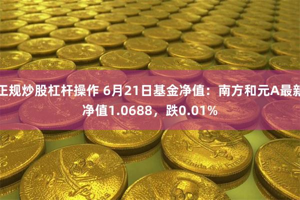 正规炒股杠杆操作 6月21日基金净值：南方和元A最新净值1.0688，跌0.01%