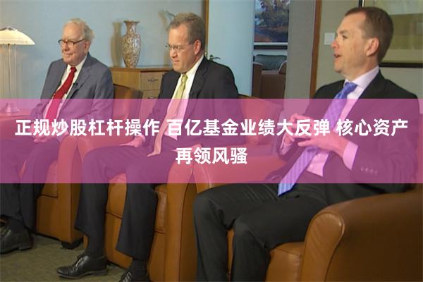 正规炒股杠杆操作 百亿基金业绩大反弹 核心资产再领风骚