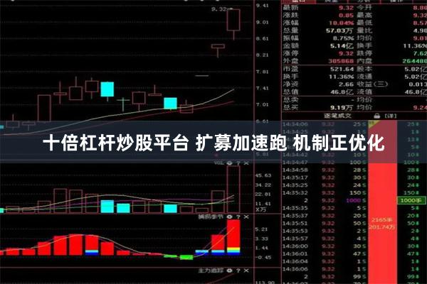 十倍杠杆炒股平台 扩募加速跑 机制正优化