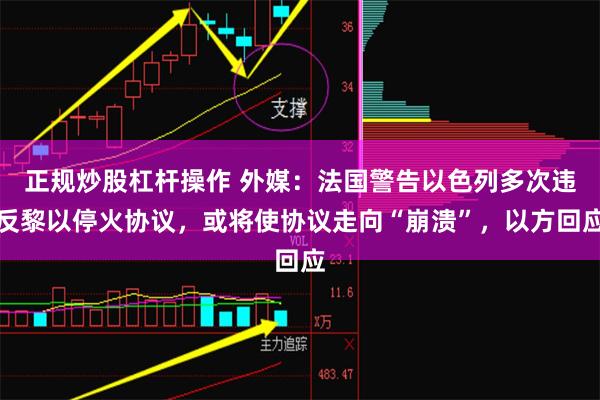 正规炒股杠杆操作 外媒：法国警告以色列多次违反黎以停火协议，或将使协议走向“崩溃”，以方回应
