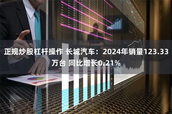 正规炒股杠杆操作 长城汽车：2024年销量123.33万台 同比增长0.21%