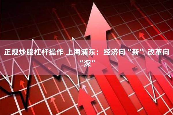 正规炒股杠杆操作 上海浦东：经济向“新” 改革向“深”